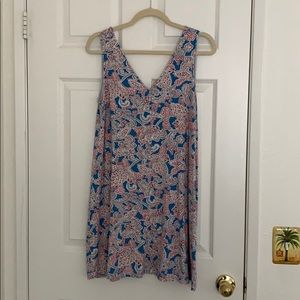 Loft patterned shift dress